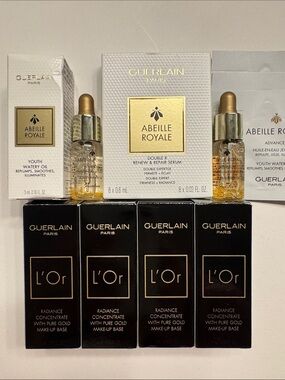 Guerlain Abeille Royale and L’Or 24K Gold Radiance Primer bundle NEW